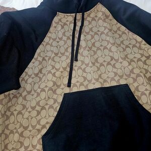 Coach Black and Tan Patterned Men's Sweater